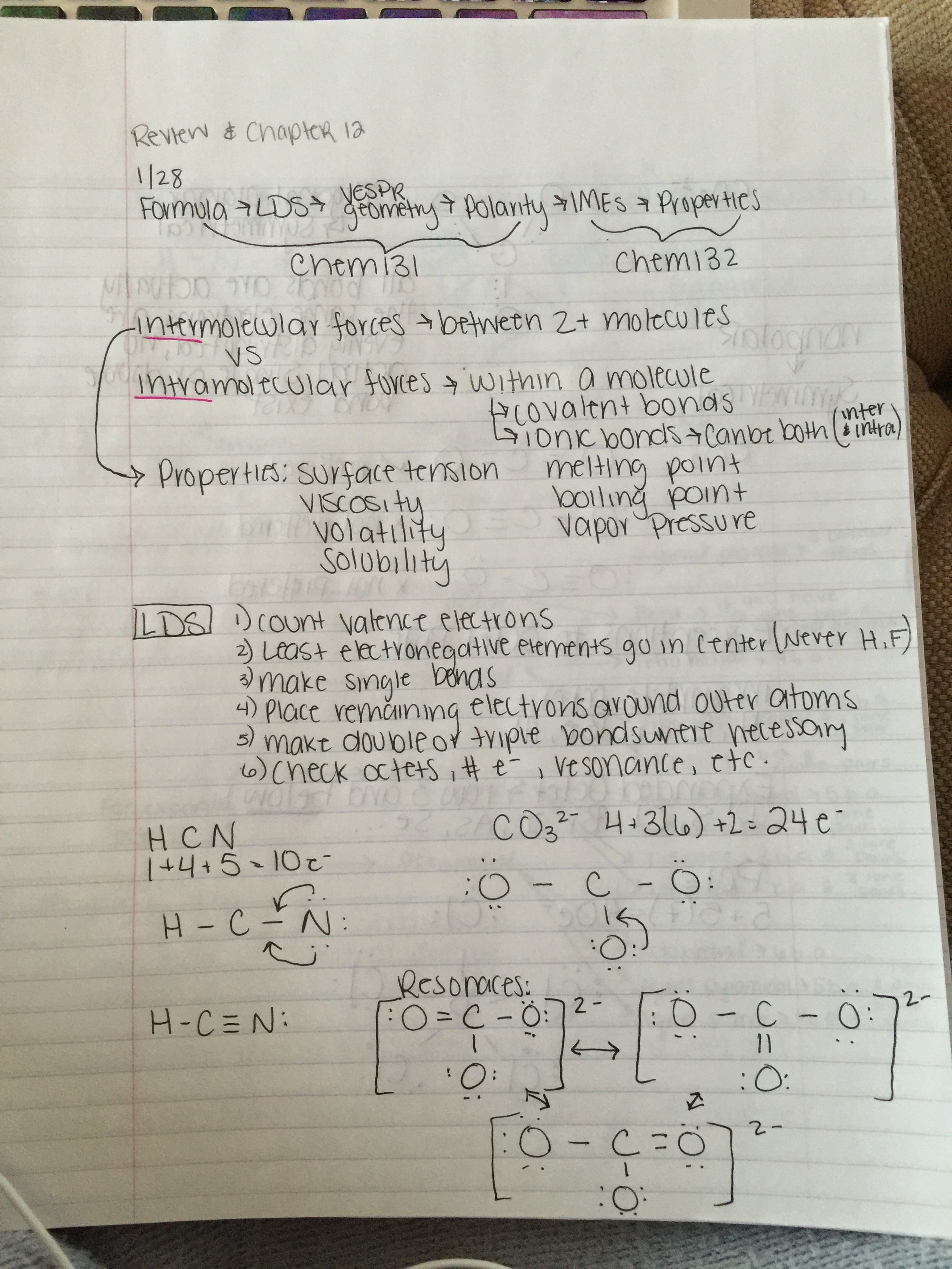 CHEM 132 - Class Notes