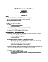 PSC 403 - Class Notes - Week 5