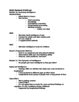 PSYC 111 - Class Notes - Week 10