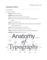 Discuss the Anatomy of Typography.