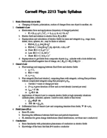 PHYS 2213 - Study Guide
