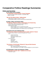 PSC 1001 - Study Guide