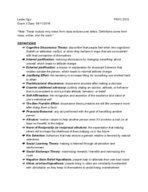 PSYC 2012 - Study Guide