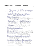 Towson - MKTG 341 - Class Notes - Week 2