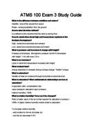 ATMS 100 - Study Guide