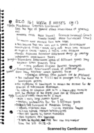 BIOL 161 - Class Notes - Week 11
