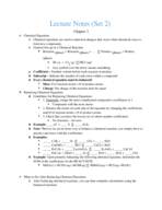 CHEM 115 - Class Notes - Week 2