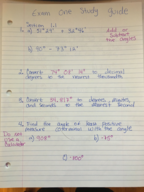 NWACC - Mat 1213 - Study Guide - Midterm