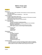 USF - ANT 2410 - Study Guide - Midterm