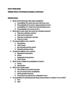 STAT 2600 - Study Guide