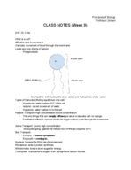 SCI 100 - Class Notes - Week 9