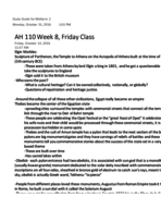 AH 110 - Study Guide