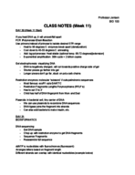 SCI 100 - Class Notes - Week 11
