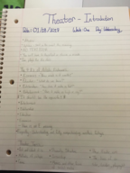 THEA 110 - Class Notes - Week 1
