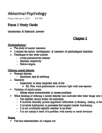 CLP 4143 - Study Guide