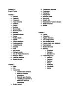 BSC 114 - Study Guide