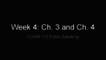COMM 170 - Class Notes - Week 4