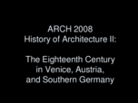ARCH 2008 - Class Notes - Week 8