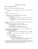 AGED 260 - Study Guide