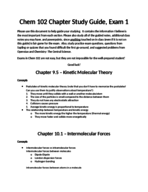 CHEM 102 - Study Guide