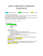 ARTH 1380 - Class Notes - Week 2