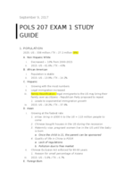 POLS 207 - Study Guide