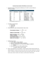 CHEM 210 - Study Guide