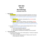 CBH 4024 - Class Notes - Week 5