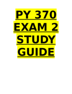 PY 370 - Study Guide