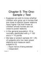 What is the one-sample z test used for?
