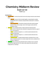 CHEM 210 - Study Guide