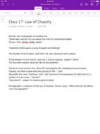 REL C 200 - Class Notes - Week 9