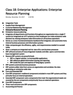 What do you mean by enterprise resource planning?