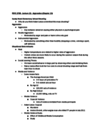 UCONN - PSYC 2700 - Class Notes - Week 12