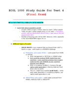 ECOL 1000 - Study Guide