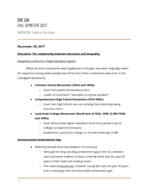 SOC 101 - Class Notes - Week 11