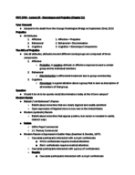 UCONN - PSYC 2700 - Class Notes - Week 14