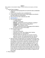 PSYC 1001 - Class Notes - Week 1