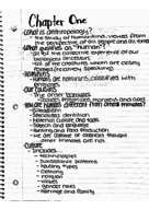 ANT 2511 - Class Notes - Week 1