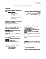 CRJU 101 - Class Notes - Week 2
