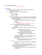 CHM 124 - Class Notes - Week 1