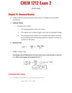 CHEM 1212 - Study Guide