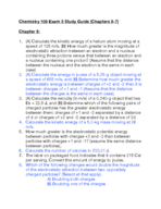 CHEM 109 - Study Guide