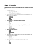 PSY 202 - Study Guide
