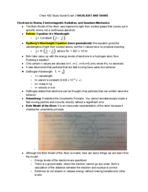 Chem 400 - Study Guide