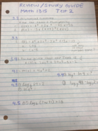 Texas State - MATH 1315 - Study Guide - Midterm
