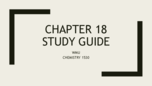 CHEM 1530 - Study Guide