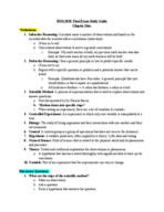 BIOL 2010 - Study Guide