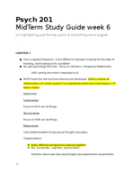 OleMiss - PSY 201 - Study Guide - Midterm