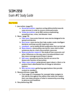 GSU - SCOM 2050 - Study Guide - Midterm